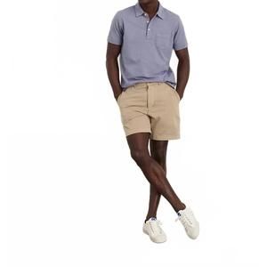 NEW ALEX MILL flat front vintage wash short in faded khaki